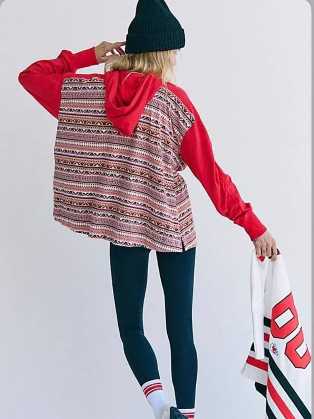 NWT Free People Movement Mixed Hoodie - Picture 2 of 16